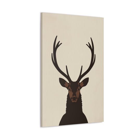 Reindeer Digital Illustration Canvas Gallery Wraps