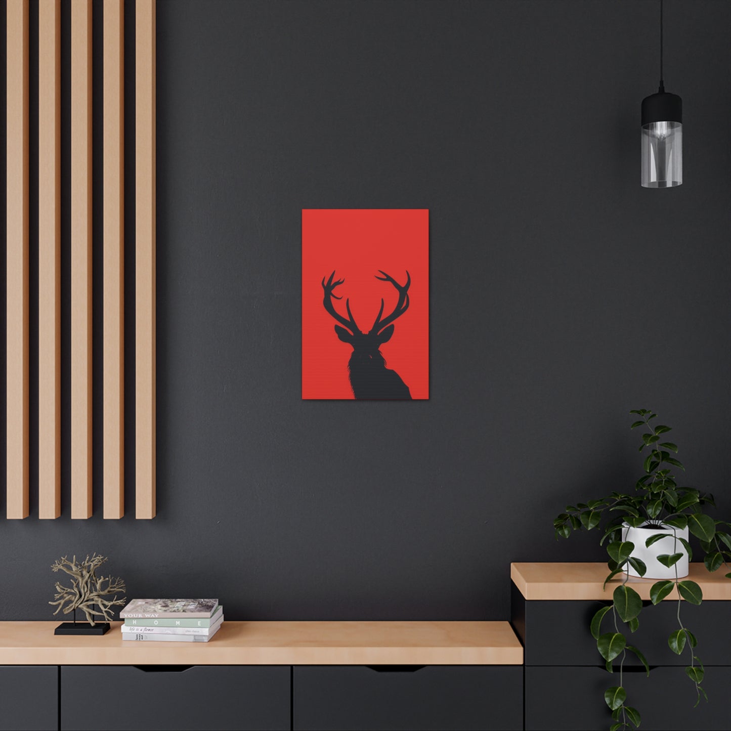 Reindeer - Digital Illustration Canvas Gallery Wraps