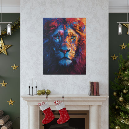 Lion - Illustration  Canvas Gallery Wraps