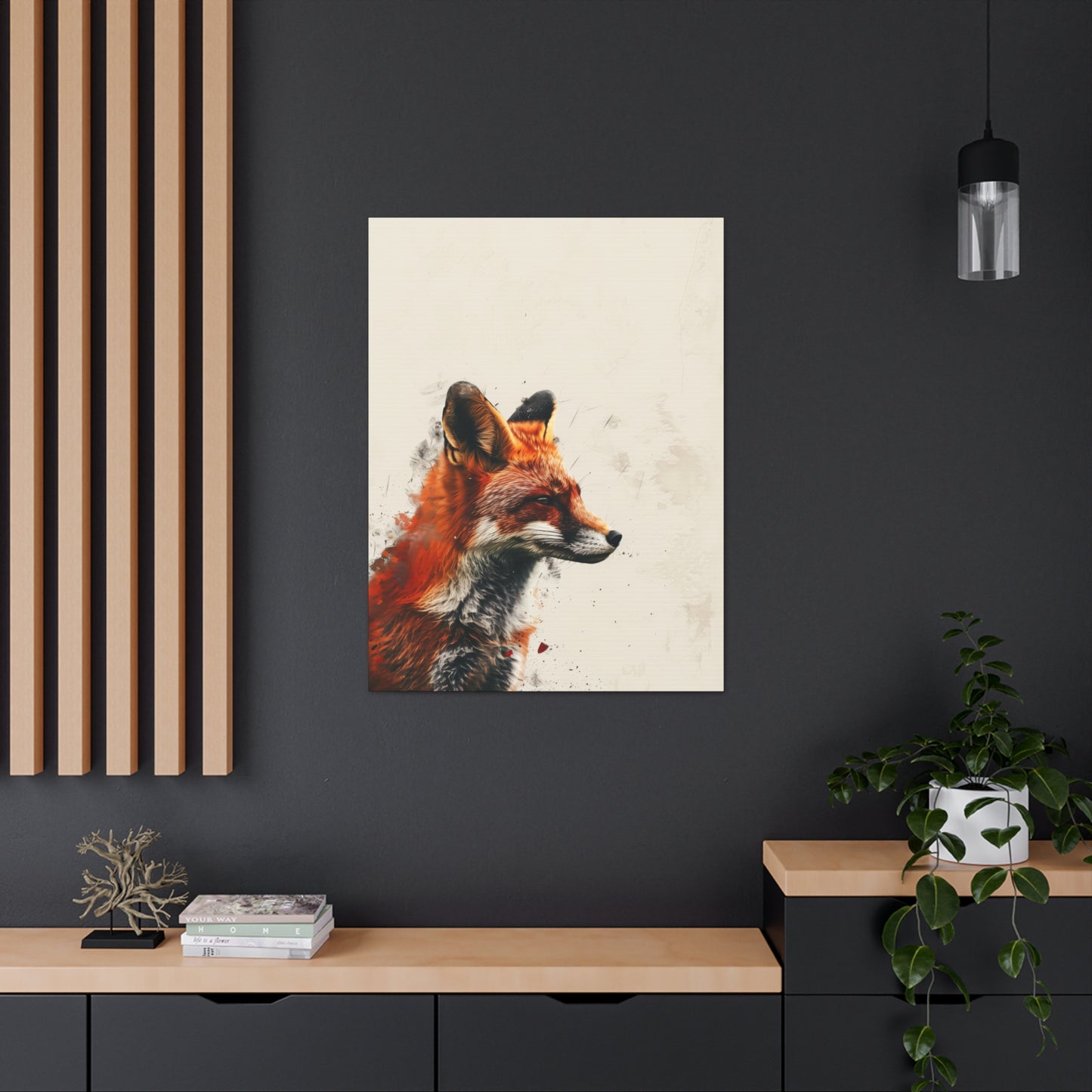 Fox Digital Illustration Canvas Gallery Wraps