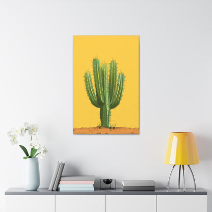 Cactus Plant - Illustration Canvas Gallery Wraps