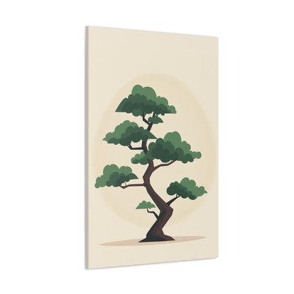 Bonsai Tree - Illustration Canvas Gallery Wraps