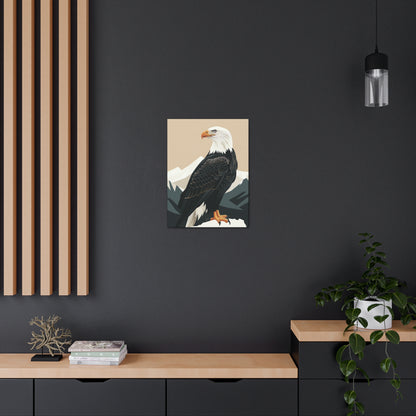 Bald Eagle Digital Illustration Canvas Gallery Wraps