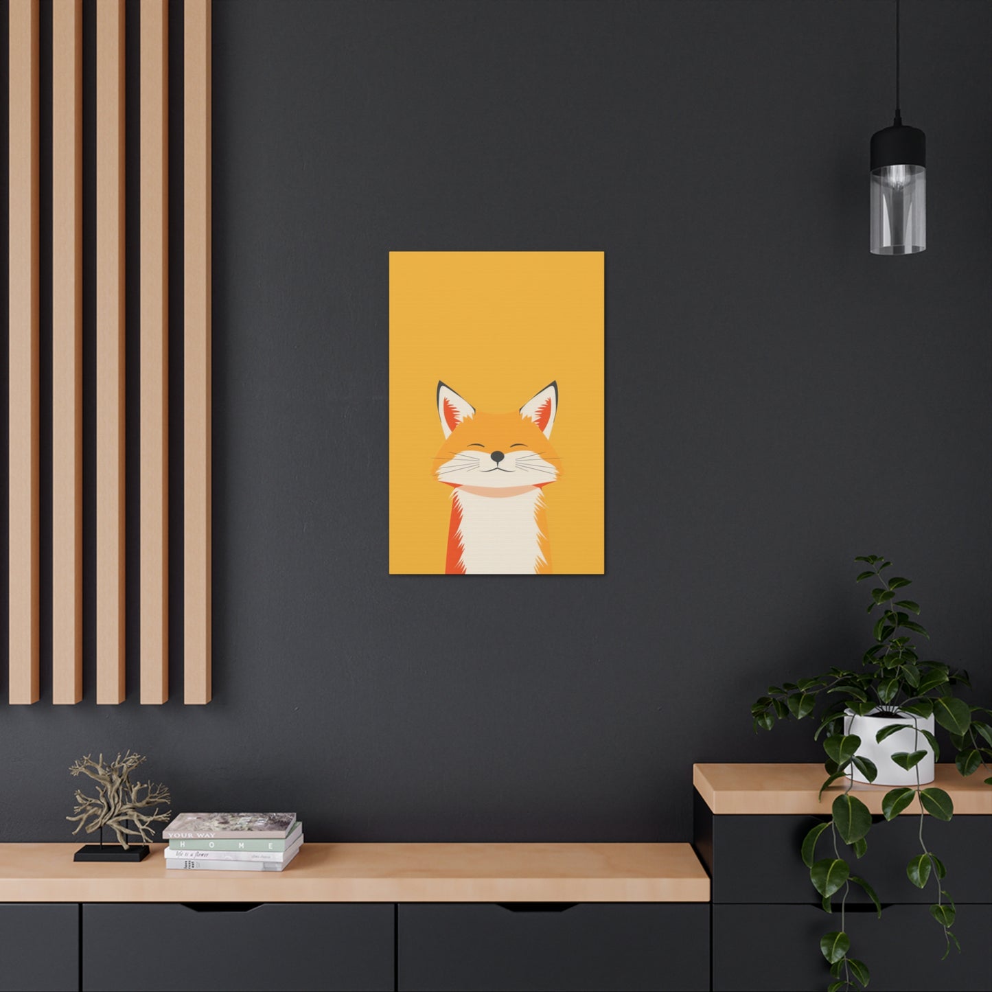 Fox Digital Illustration Canvas Gallery Wraps