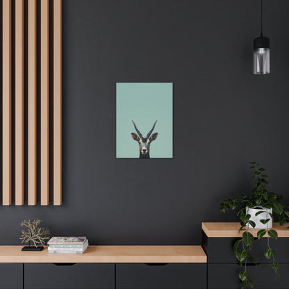 Antelope with Antlers Digital Illustration Canvas Gallery Wraps