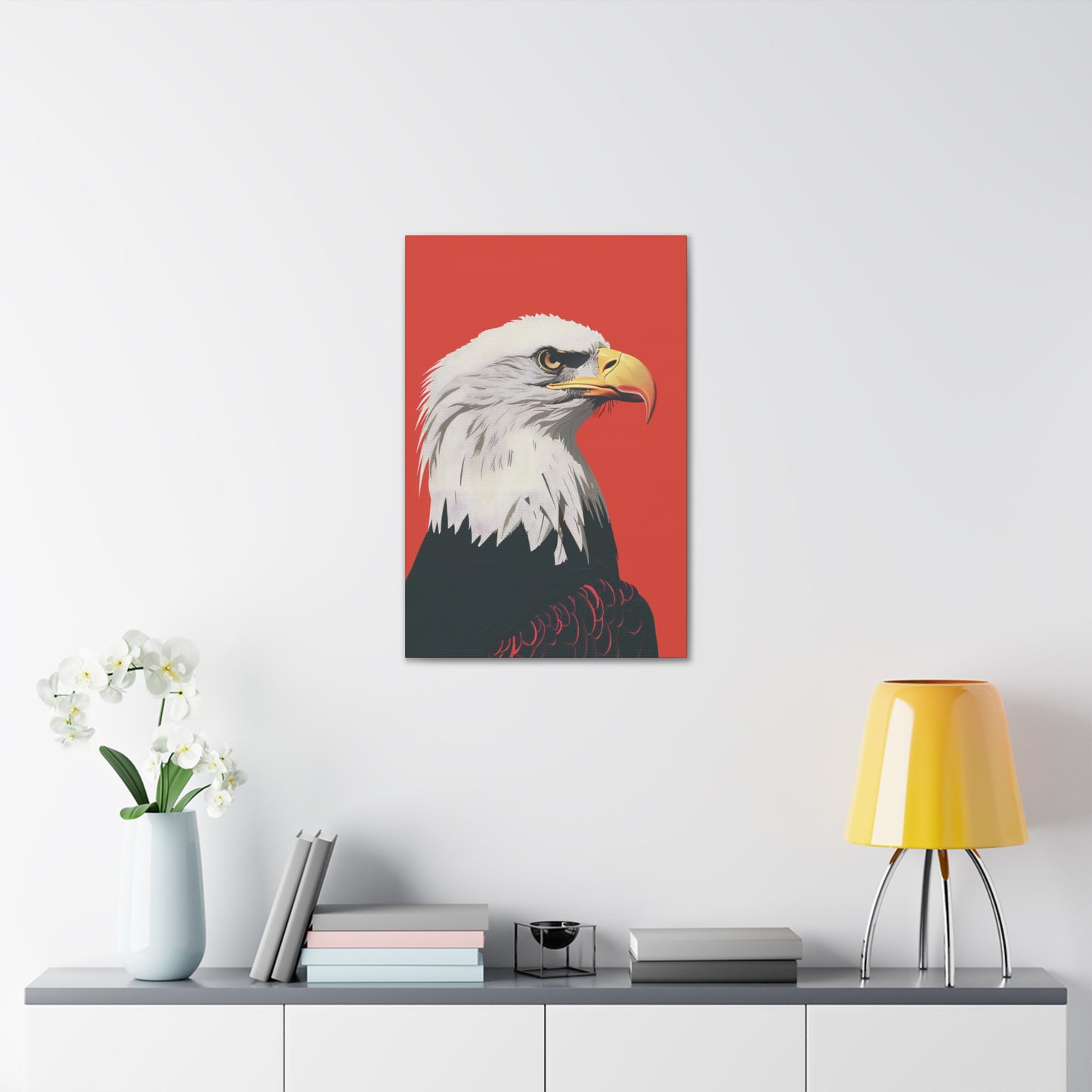 Bald Eagle Digital Illustration Canvas Gallery Wraps