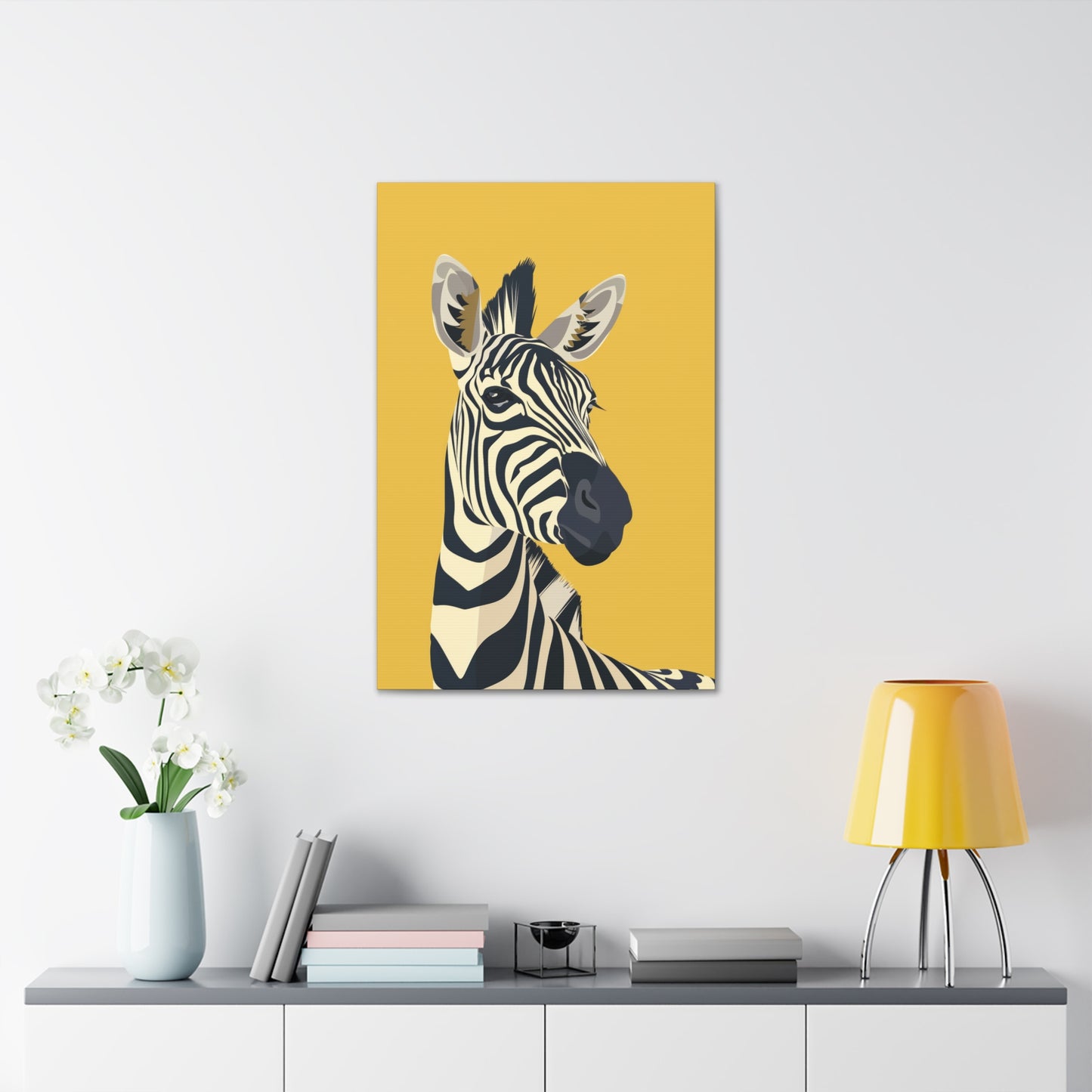 Zebra Digital Illustration Canvas Gallery Wraps