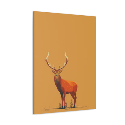 Reindeer Digital Illustration Canvas Gallery Wraps