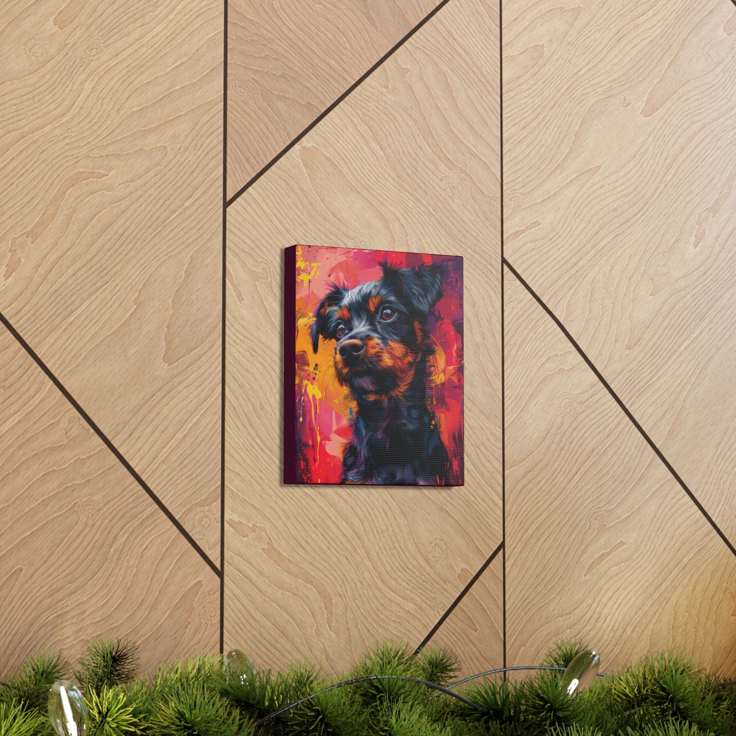 Terrier Dog - Illustration Canvas Gallery Wraps