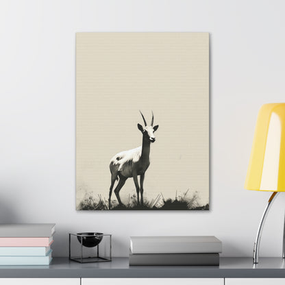 Goat Digital Illustration Canvas Gallery Wraps