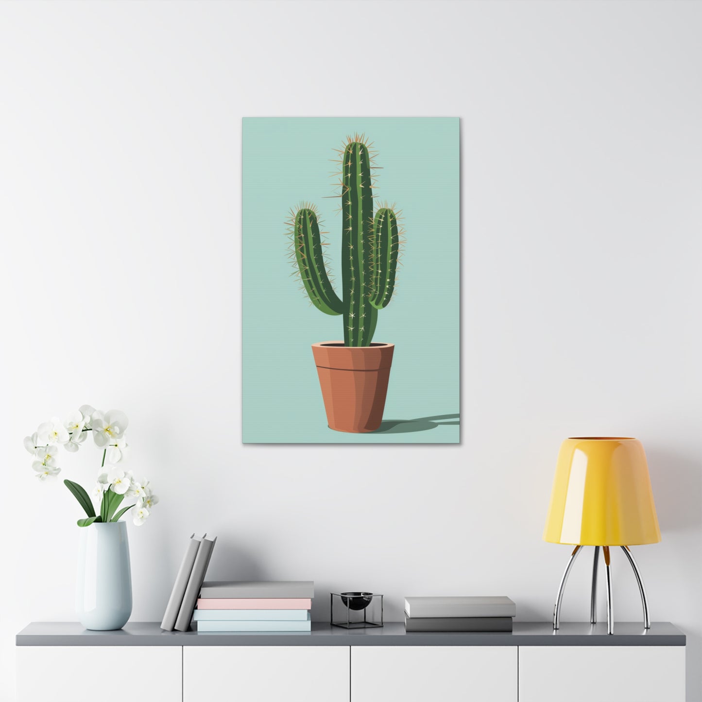 Cactus Plant - Illustration Canvas Gallery Wraps