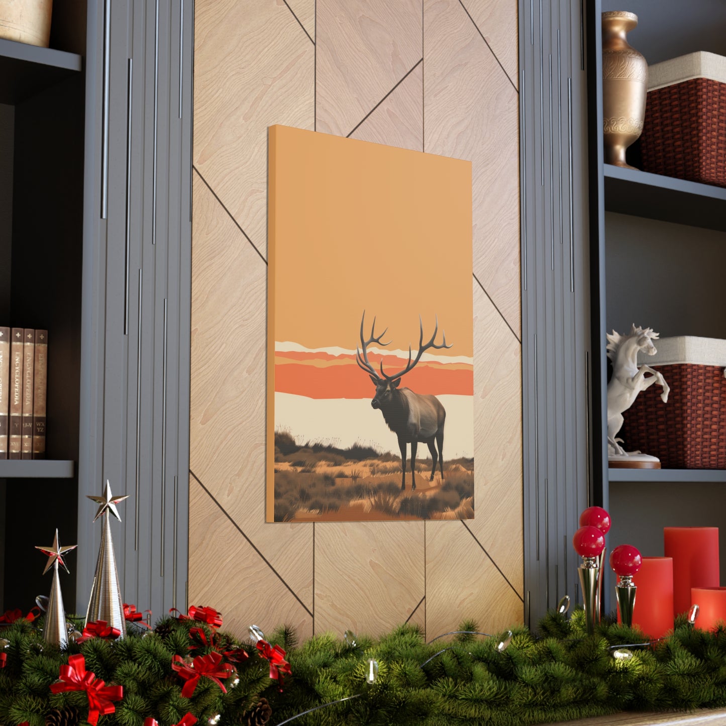 Moose - Digital Illustration Canvas Gallery Wraps