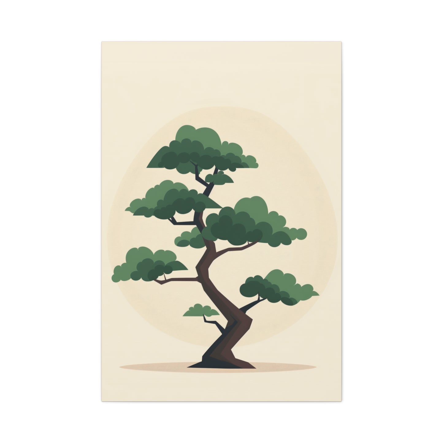 Bonsai Tree - Illustration Canvas Gallery Wraps