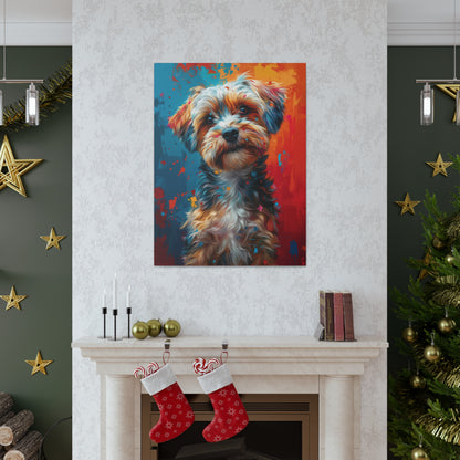 Terrier Dog - Illustration Canvas Gallery Wraps