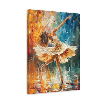 Dancing in the Rain - Leonid Afremov Style Digital Print Canvas Gallery Wraps