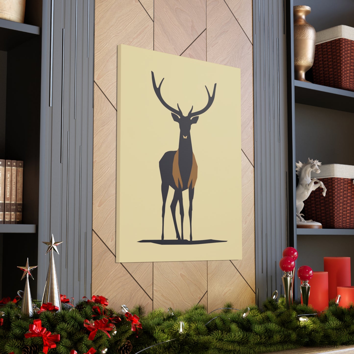 Reindeer - Digital Illustration Canvas Gallery Wraps