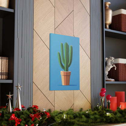 Cactus Plant - Illustration Canvas Gallery Wraps