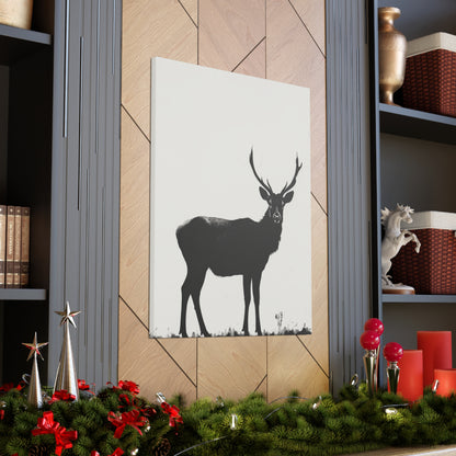 Reindeer Digital Illustration Canvas Gallery Wraps