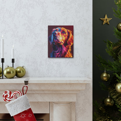 Labrador Dog - Abstract Illustration Canvas Gallery Wraps