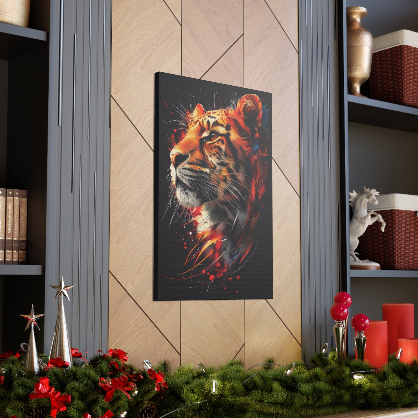 Tiger - Illustration  Canvas Gallery Wraps