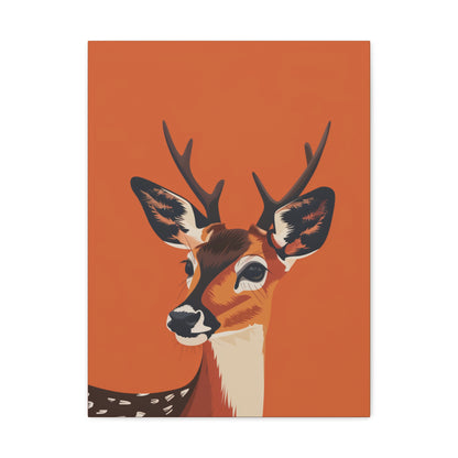 Deer - Digital Illustration Canvas Gallery Wraps