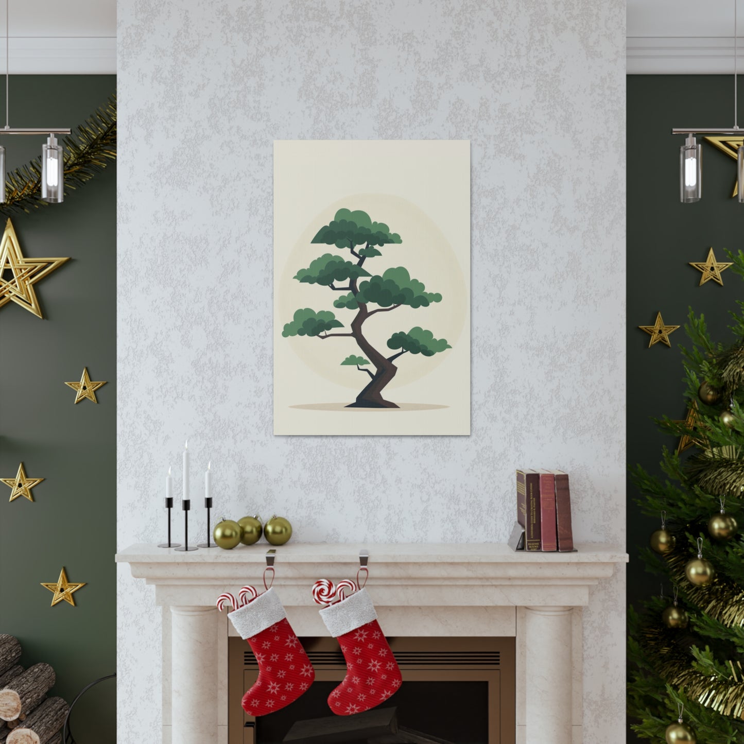 Bonsai Tree - Illustration Canvas Gallery Wraps