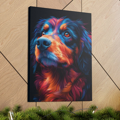 Retriever Dog - Illustration Canvas Gallery Wraps