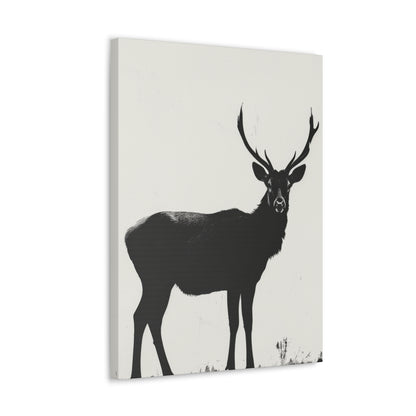 Reindeer Digital Illustration Canvas Gallery Wraps