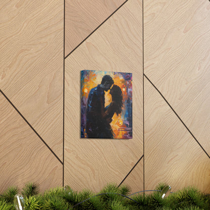 Couple - Leonid Afremov Style Digital Oil Painting Canvas Gallery Wraps