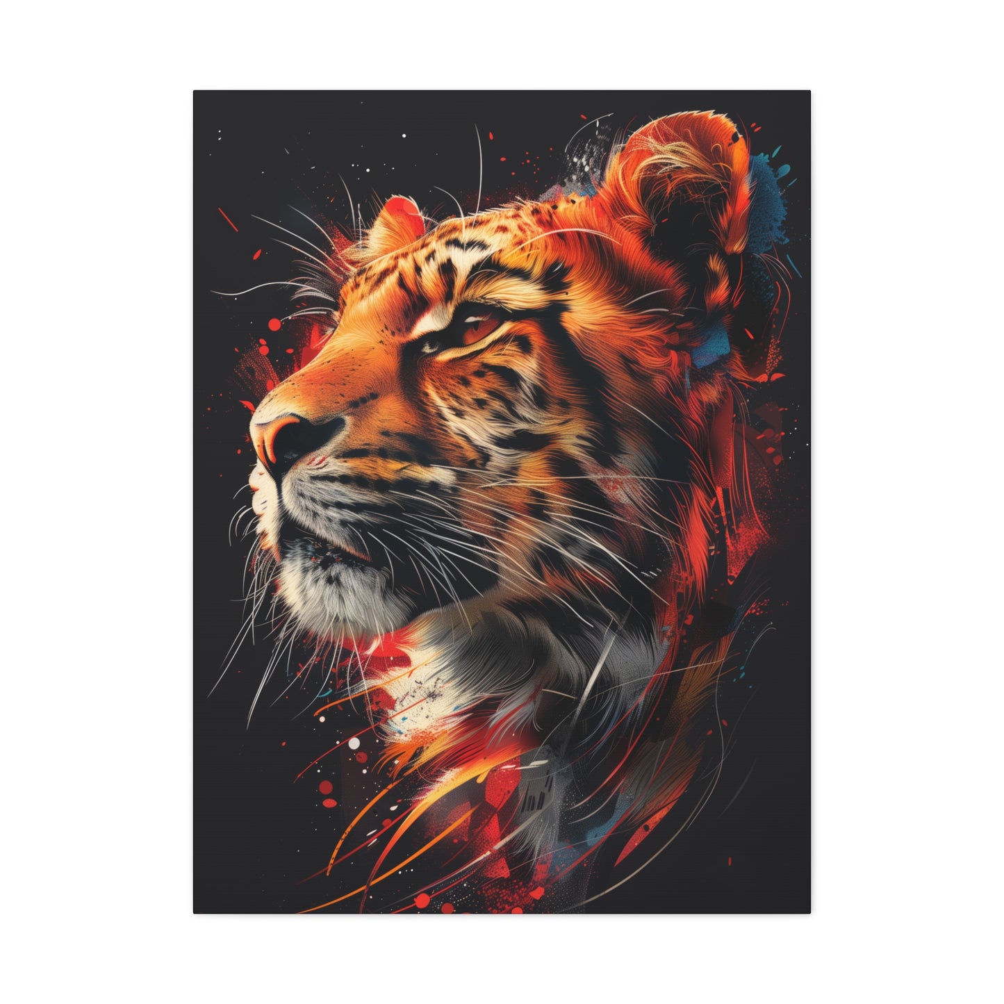 Tiger - Illustration  Canvas Gallery Wraps