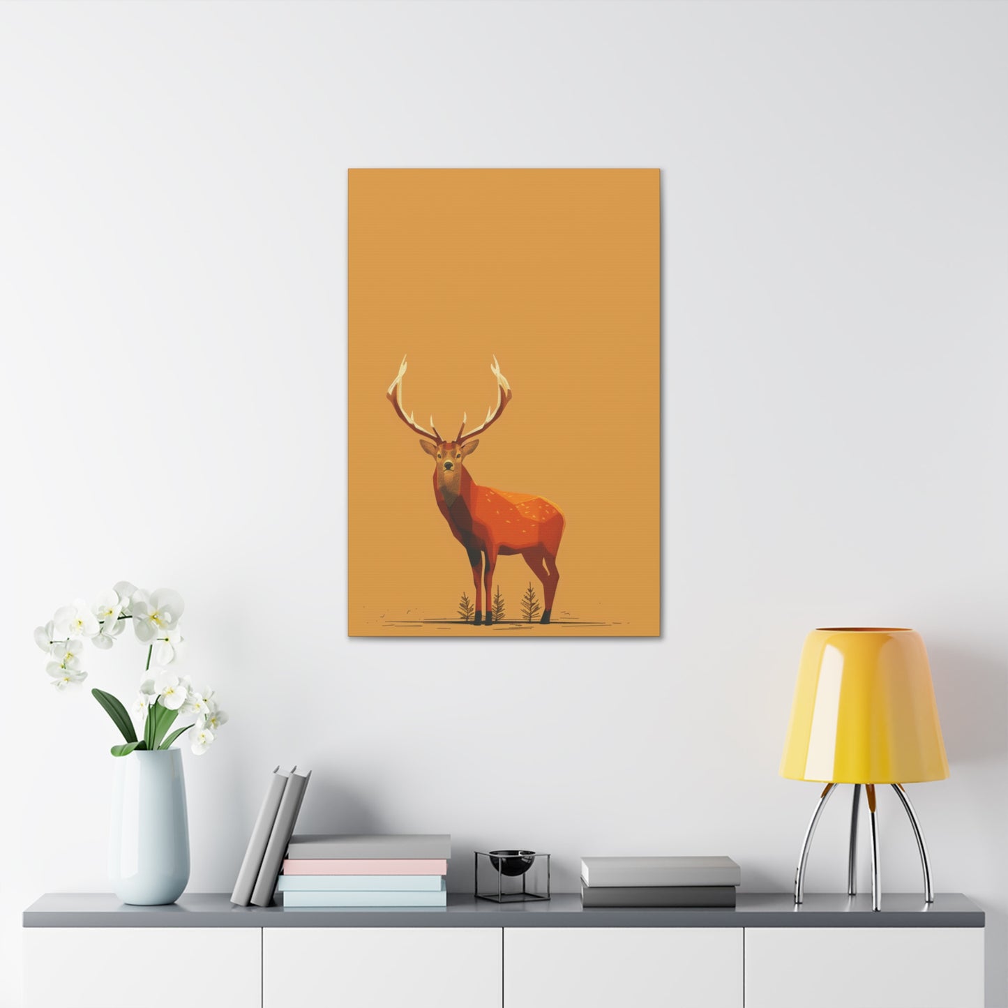 Reindeer Digital Illustration Canvas Gallery Wraps