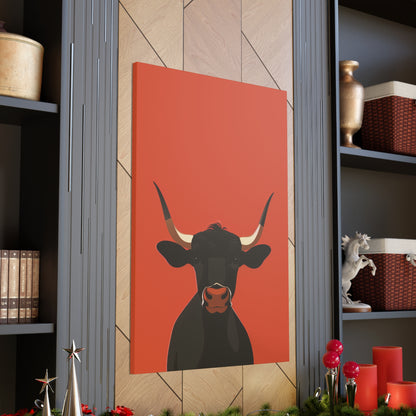 Bull Digital Illustration Canvas Gallery Wraps