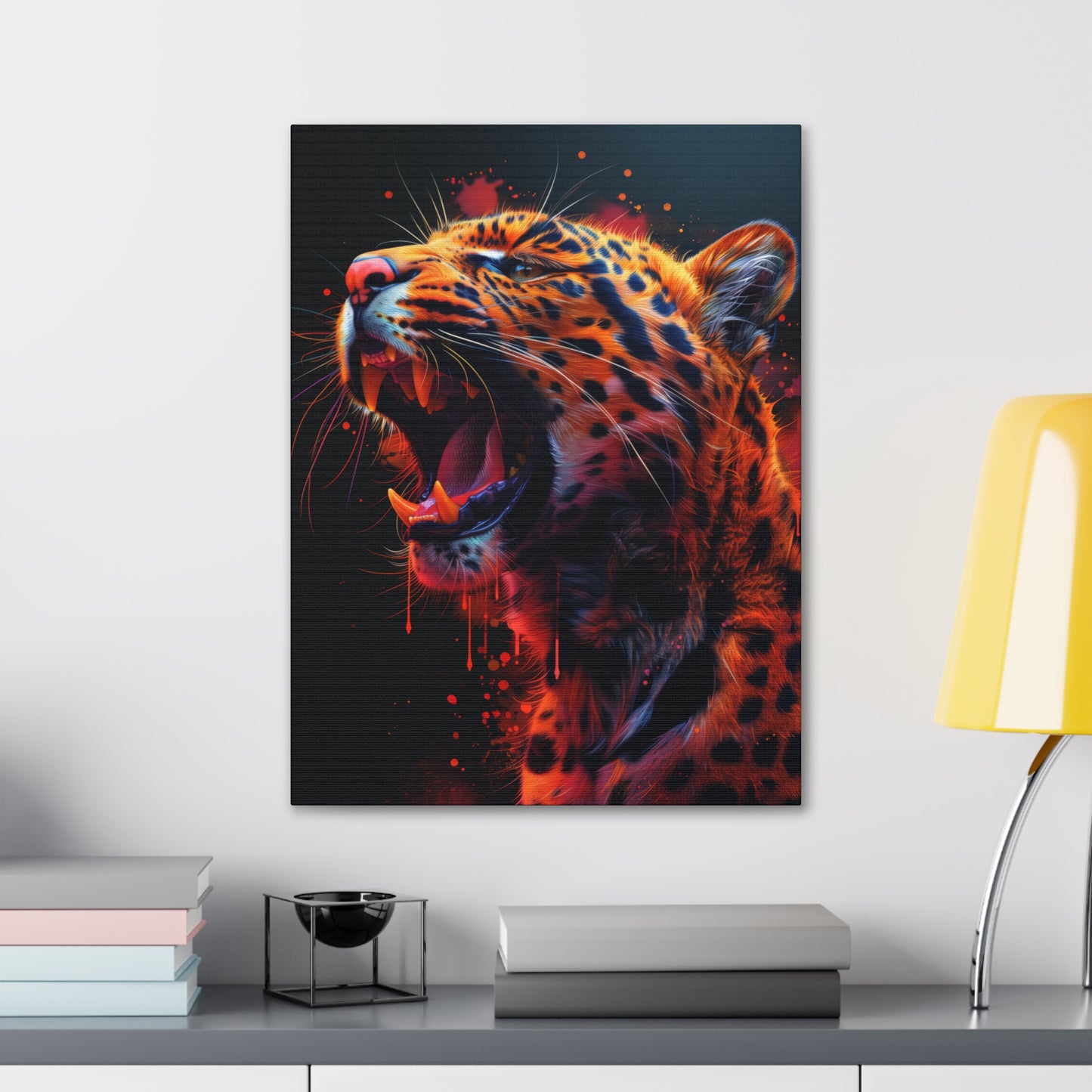 Cheetah - Illustration Canvas Gallery Wraps