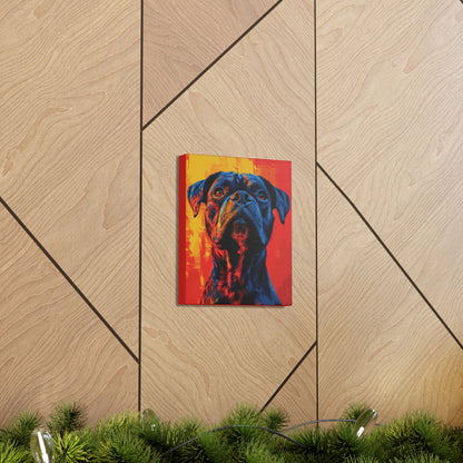 American Pit Bull Terrier - Abstract Illustration Canvas Gallery Wraps