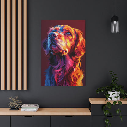 Labrador Dog - Abstract Illustration Canvas Gallery Wraps