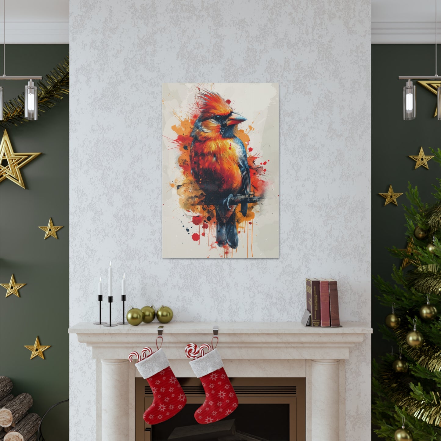 Bird - Abstract Illustration Canvas Gallery Wraps