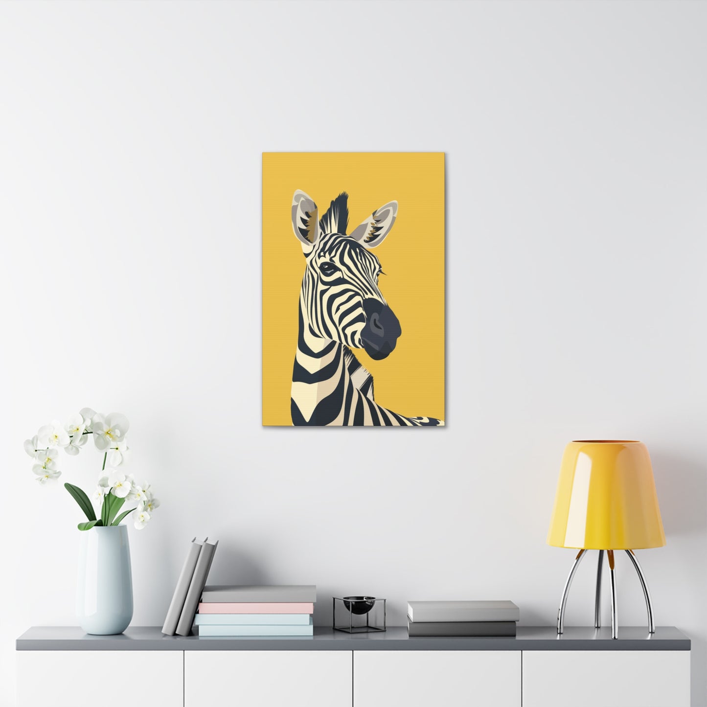 Zebra Digital Illustration Canvas Gallery Wraps