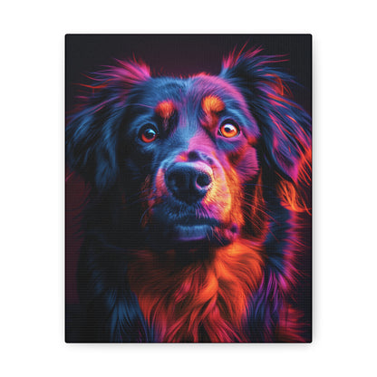 Labrador Dog - Abstract Illustration Canvas Gallery Wraps