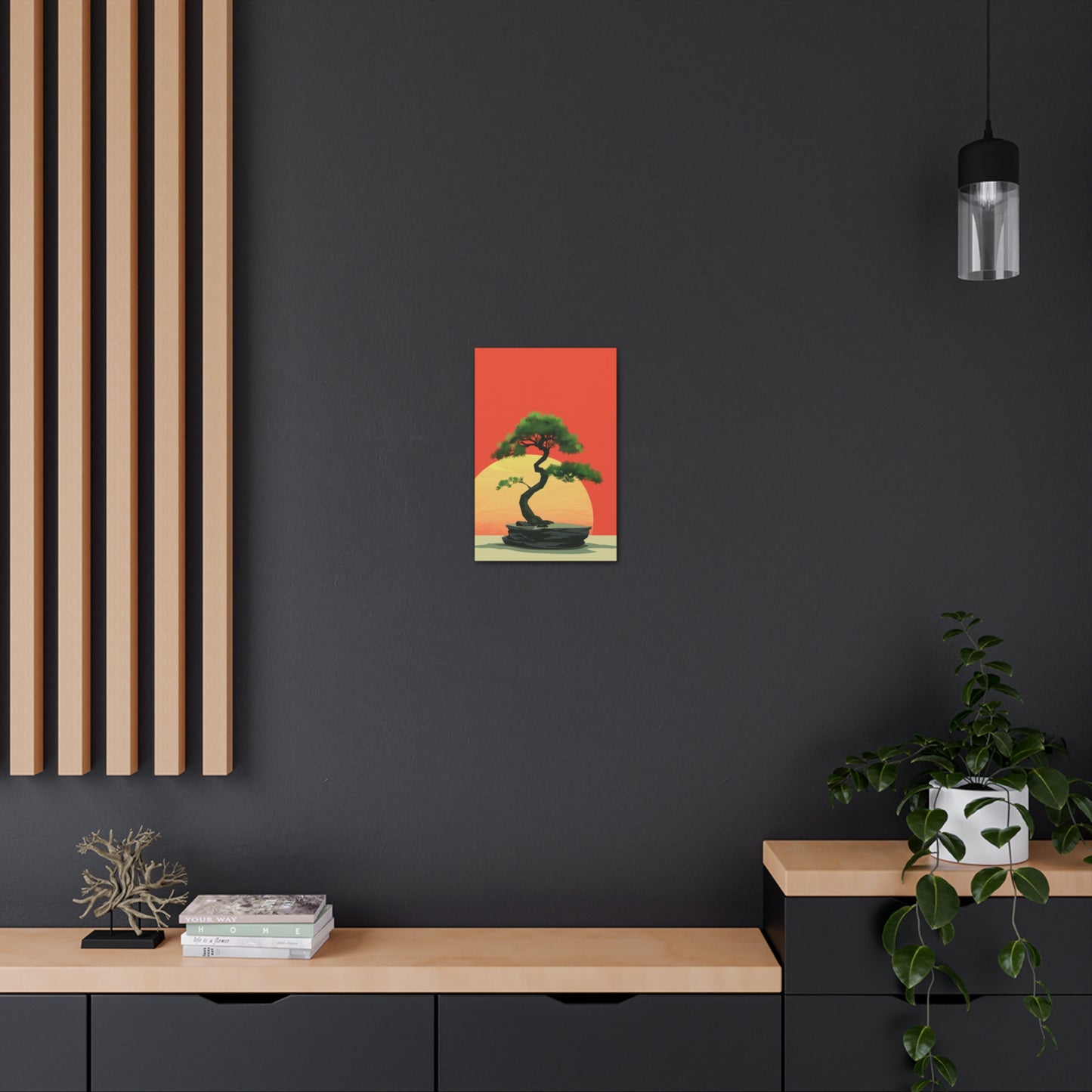 Bonsai Tree - Illustration Canvas Gallery Wraps