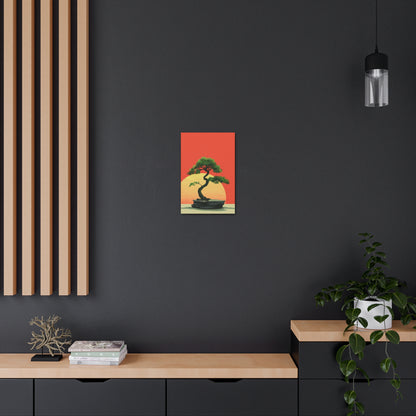 Bonsai Tree - Illustration Canvas Gallery Wraps