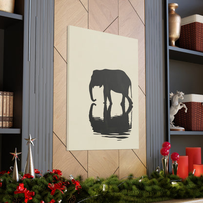 Elephant  Digital Illustration Canvas Gallery Wraps