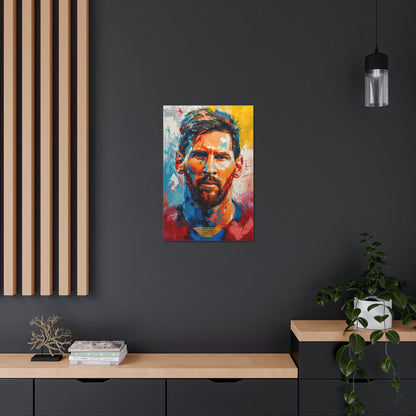 Lionel Messi - Abstract Digital Painting Canvas Gallery Wraps