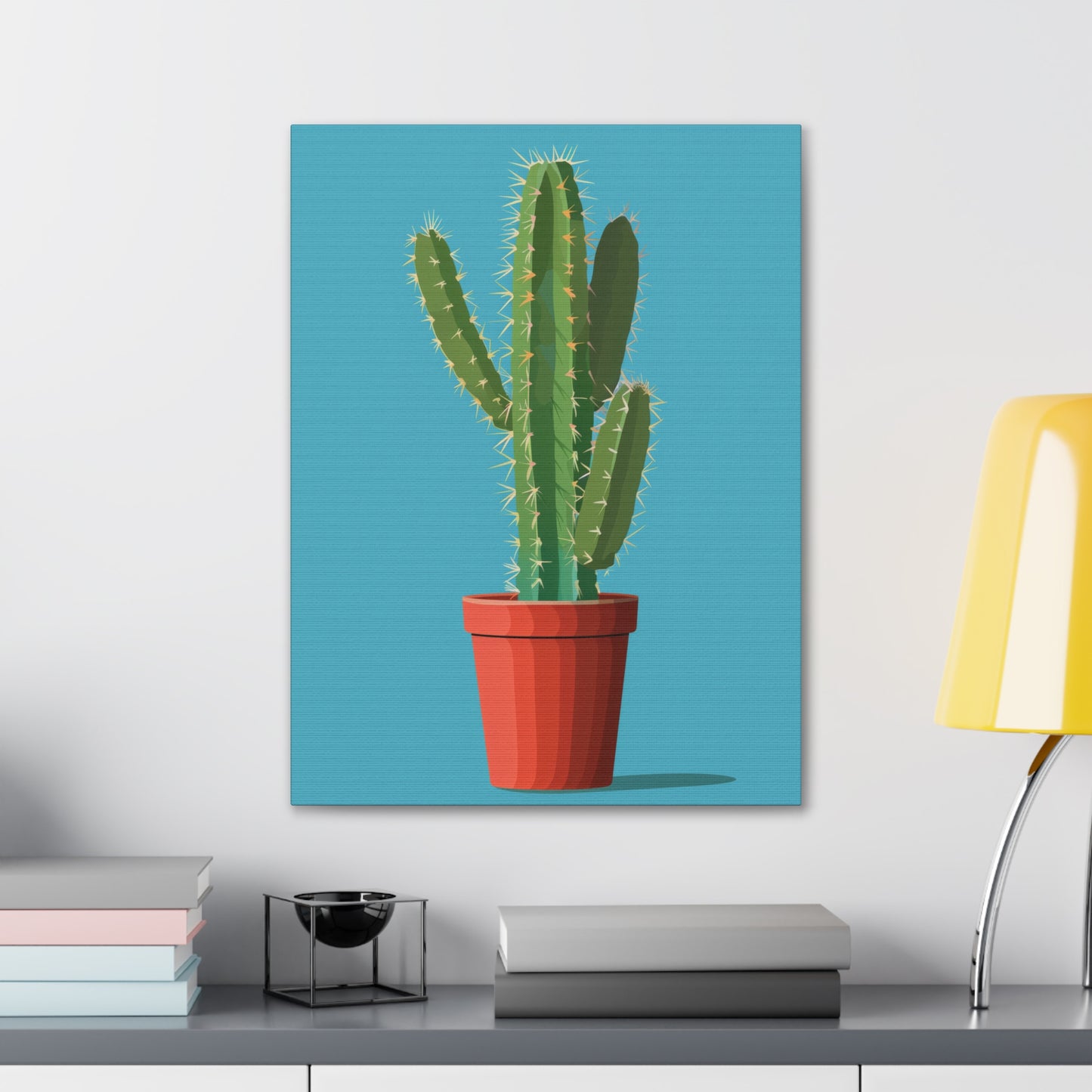 Cactus Plant - Illustration Canvas Gallery Wraps