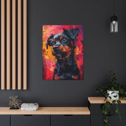 Terrier Dog - Illustration Canvas Gallery Wraps