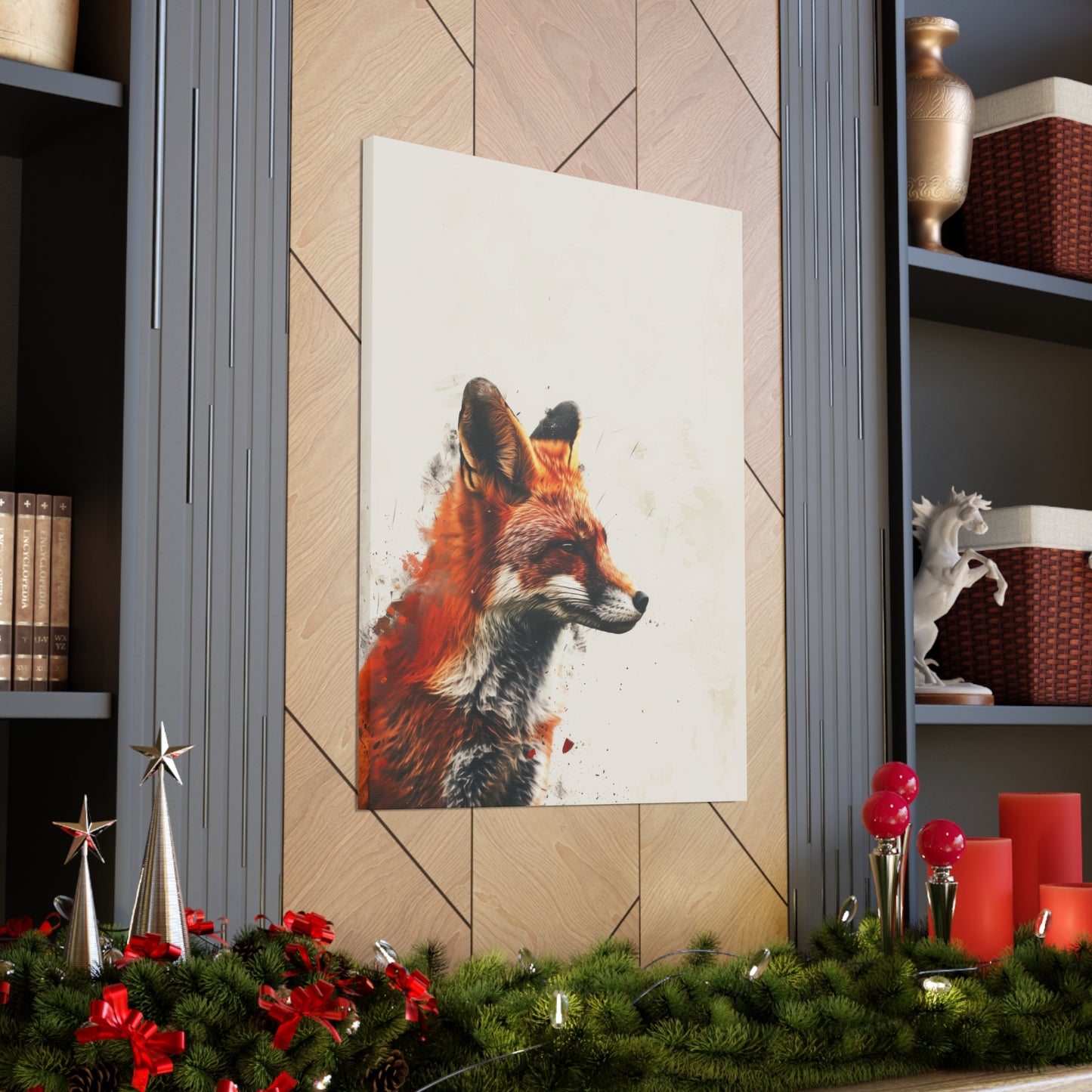 Fox Digital Illustration Canvas Gallery Wraps