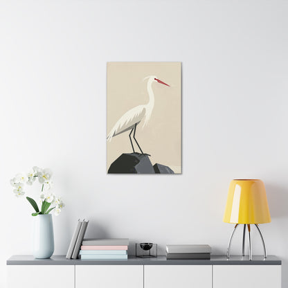 Stork Digital Illustration Canvas Gallery Wraps