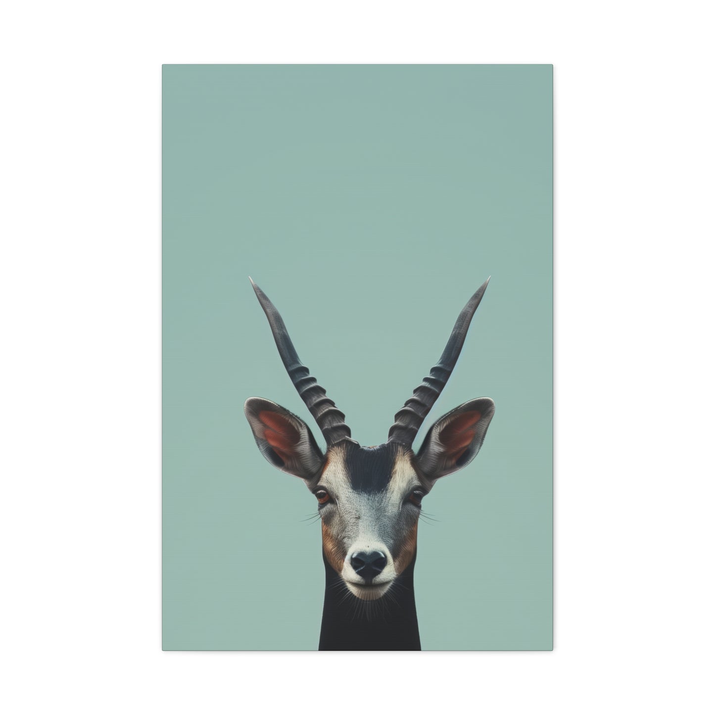 Antelope with Antlers Digital Illustration Canvas Gallery Wraps