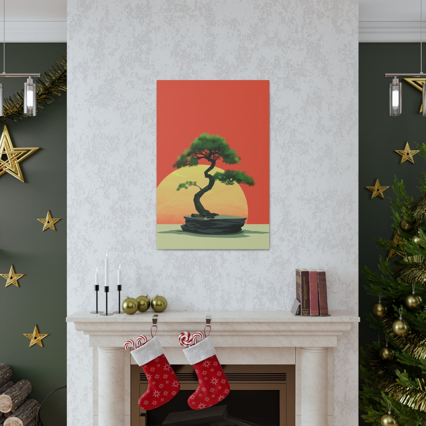 Bonsai Tree - Illustration Canvas Gallery Wraps