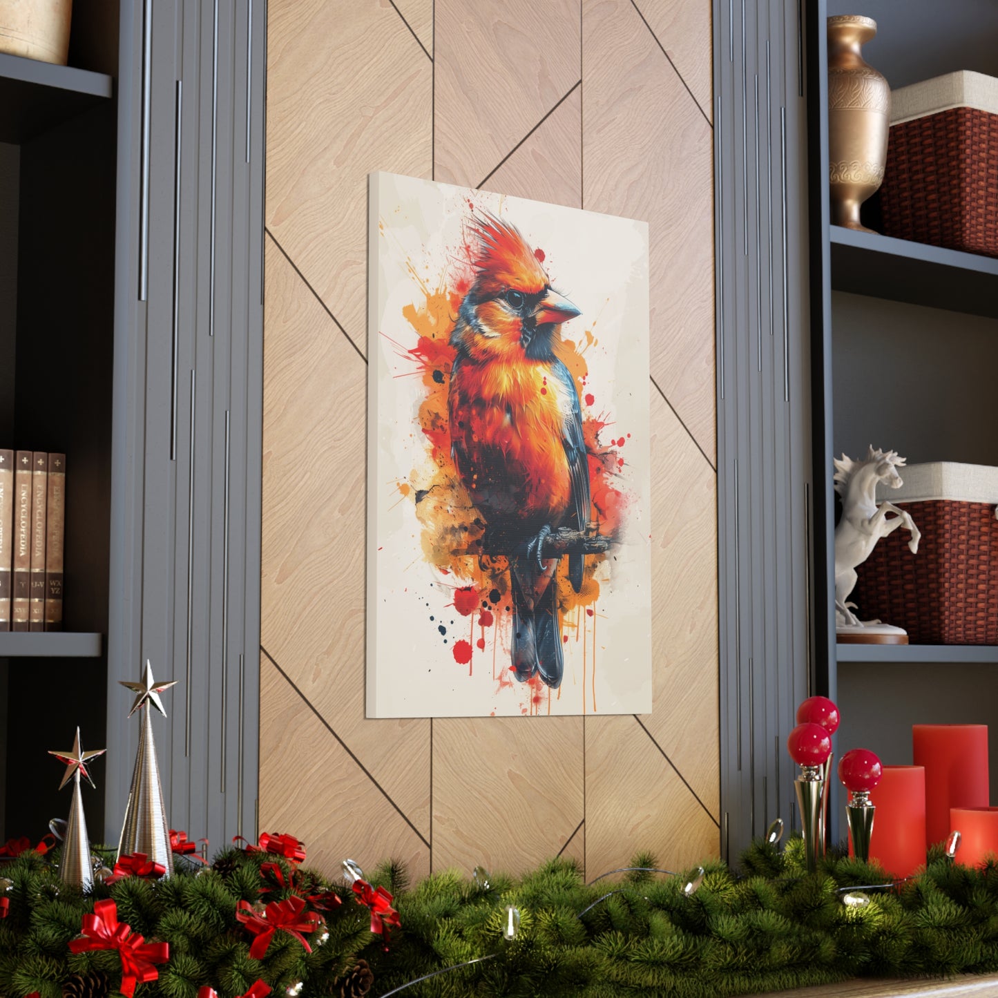 Bird - Abstract Illustration Canvas Gallery Wraps