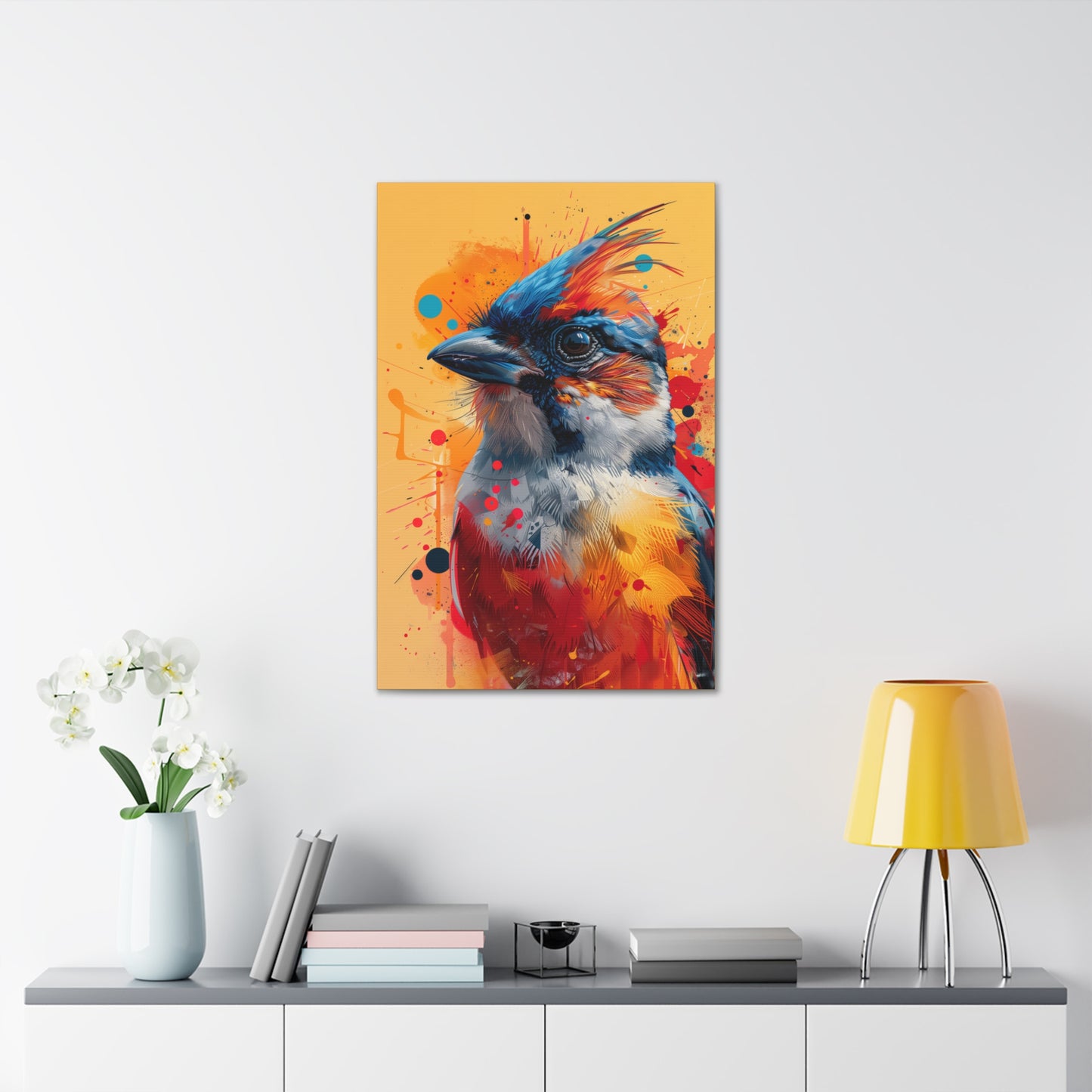 Bird - Abstract Illustration Canvas Gallery Wraps